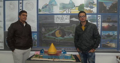 "افتتاح معرض  لقسم  الهندسة المعمارية" - إشراف م.فوزي الفرا