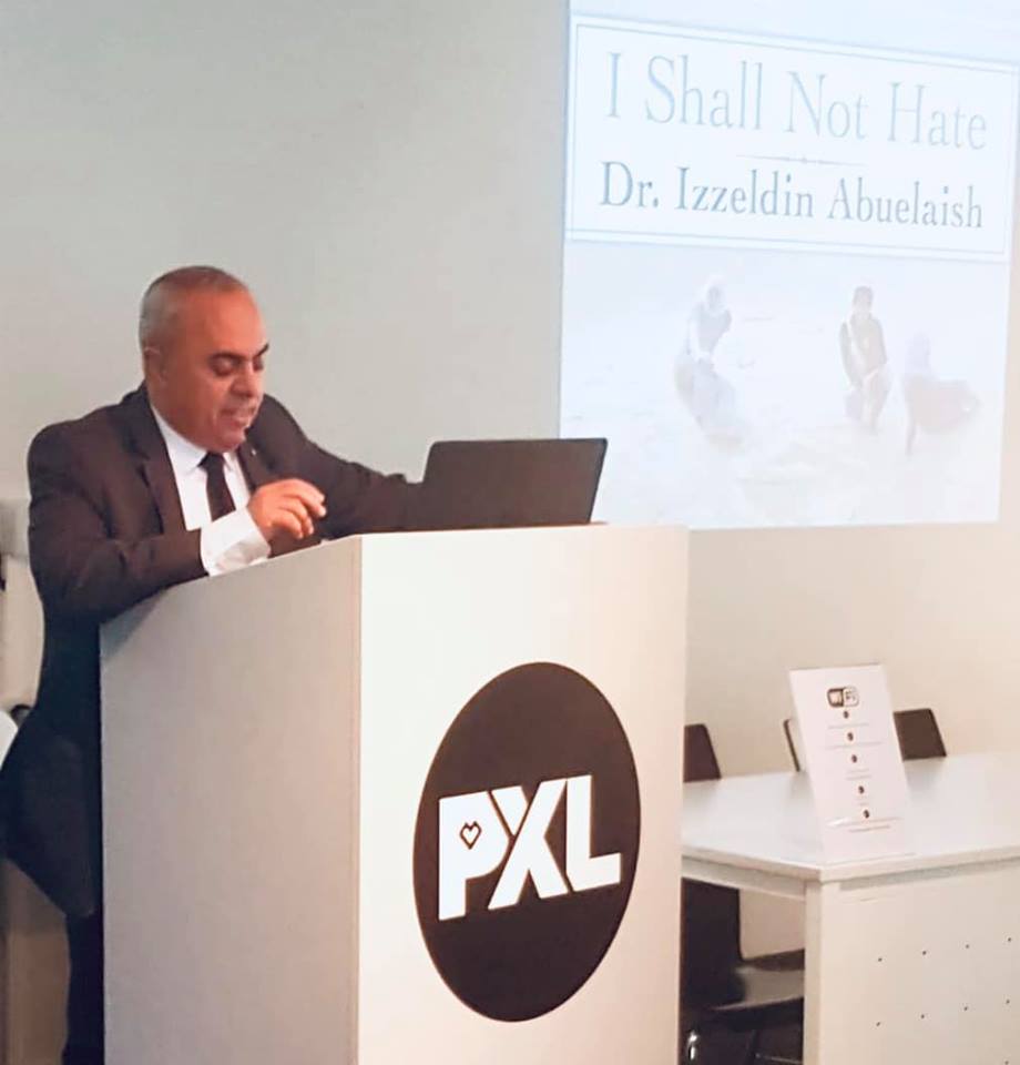 السفير الفرا يُلقي كلمة في جامعة PXL  حول القضية الفلسطينية