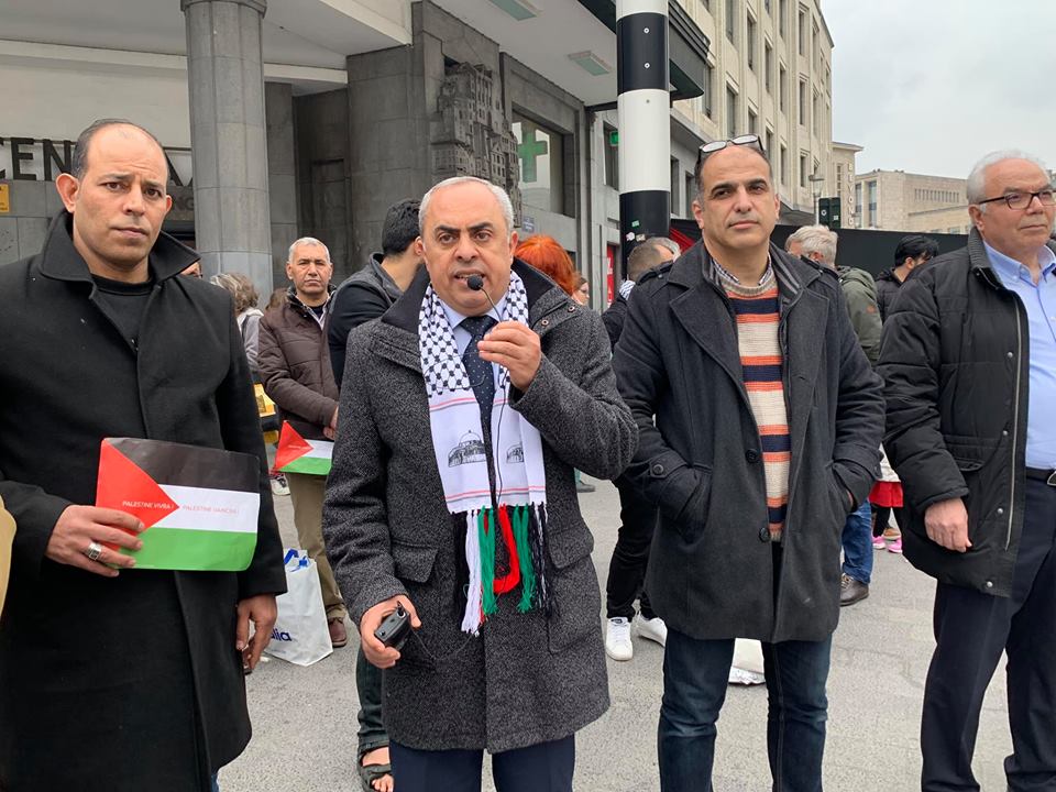 السفير الفرا يشارك في احياء يوم الاسير الفلسطيني ببروكسل