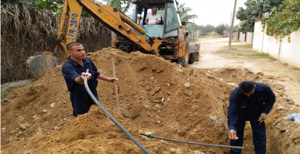 إصلاح 330 خط وتمديد شبكات مياه جديدة في شوارع مدينة خان يونس