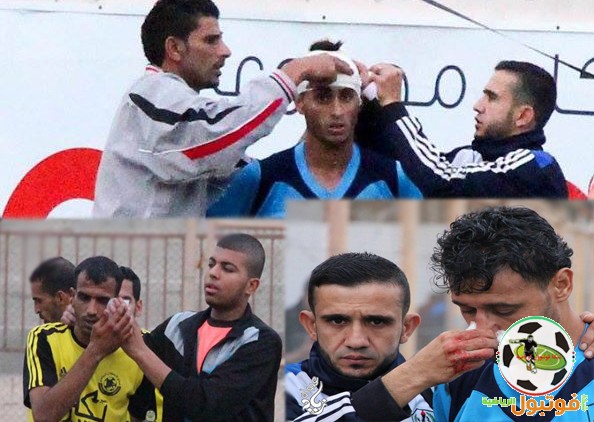 صور .. " اصابات بالغة " في ملعب رفح