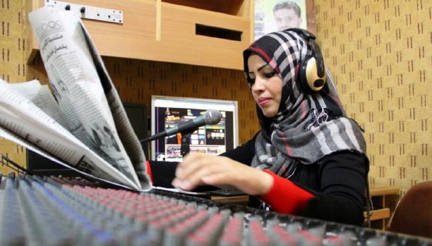 تغريد العمور أول سيدة في مجلس إدارة نادي رياضي بغزة
