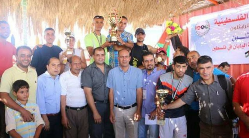 يوسف أبو طيور يفوز بكأس بطولة فلسطين للترايثلون