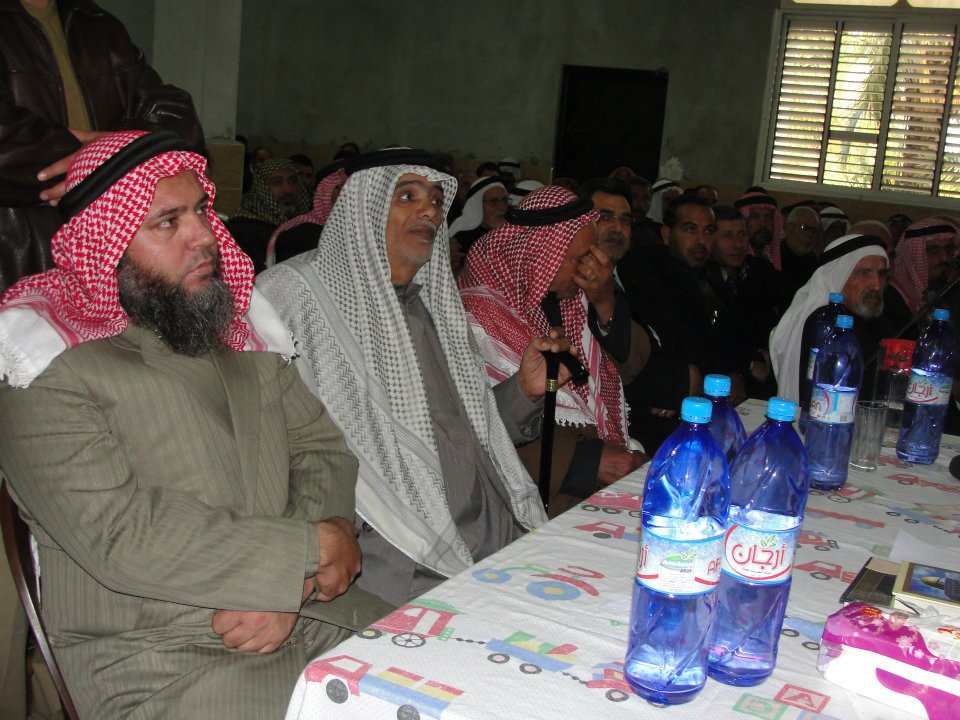 الصلح العشائري بين آل الجبور وآل القصاص والأسطل
