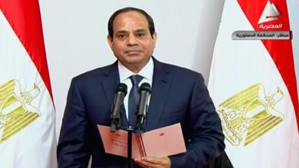 أدى السيسي يؤدي اليمين الدستورية رئيساً لجمهورية مصر العربية