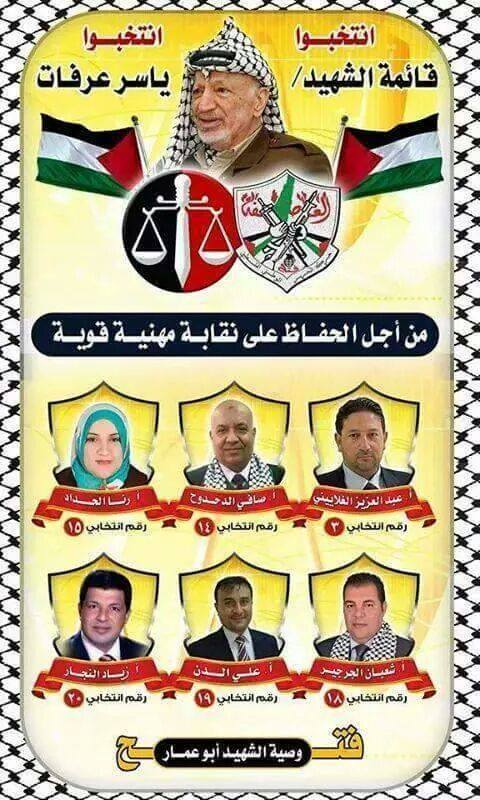 كتلة فتح تكتسح انتخابات نقابة المحامين في قطاع غزة